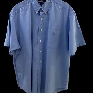 RALPH LAUREN “BLAKE” MENS BUTTON DOWN SHORT SLEEVE SHIRT XXL